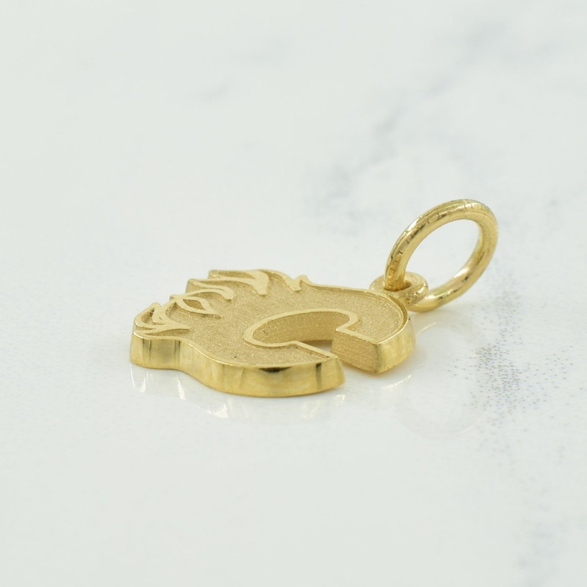 10k Yellow Gold Calgary Flames Charm | - 100 Ways