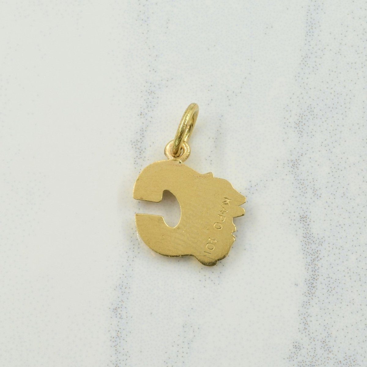 10k Yellow Gold Calgary Flames Charm | - 100 Ways