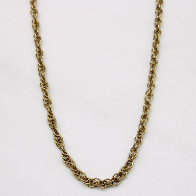 10k Yellow Gold Chain | 20