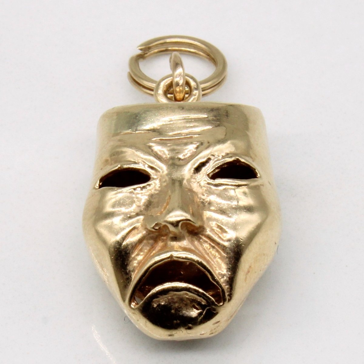 10k Yellow Gold Comedy & Tragedy Mask Charm - 100 Ways