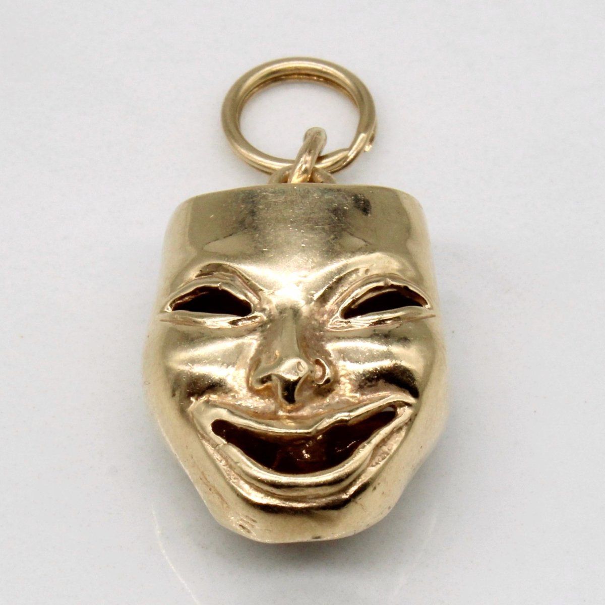 10k Yellow Gold Comedy & Tragedy Mask Charm - 100 Ways