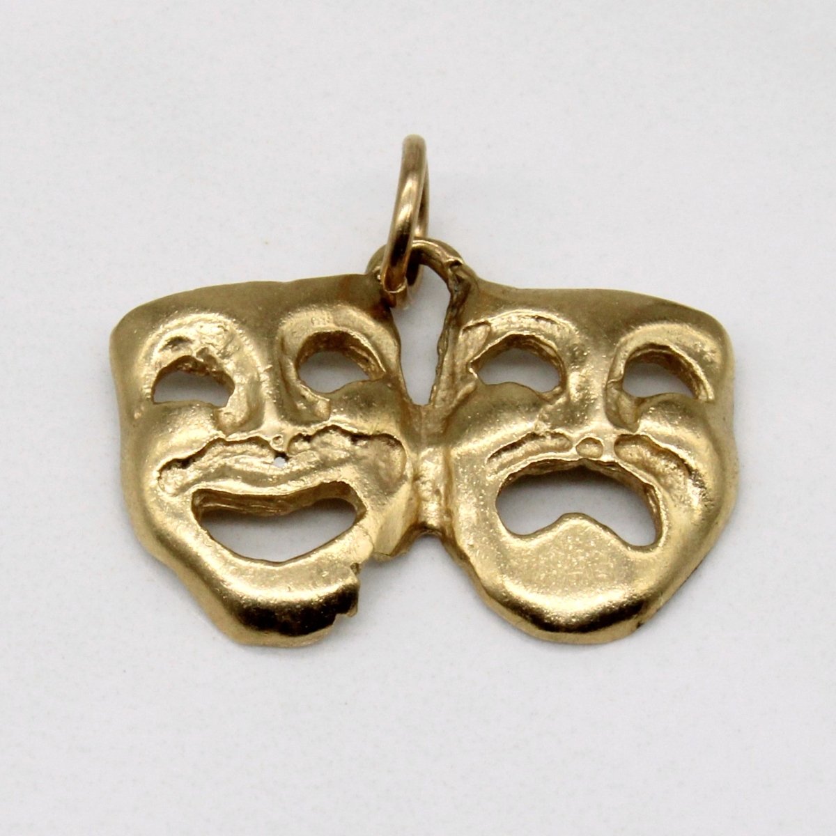 10k Yellow Gold Comedy & Tragedy Mask Charm - 100 Ways