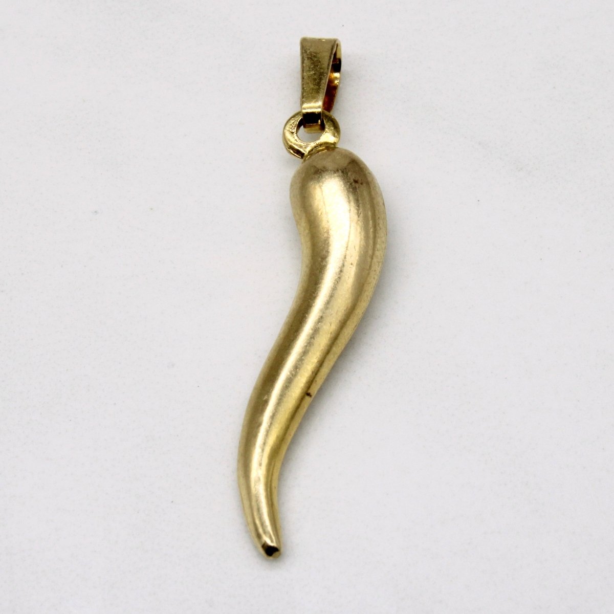 10k Yellow Gold Cornicello Pendant - 100 Ways