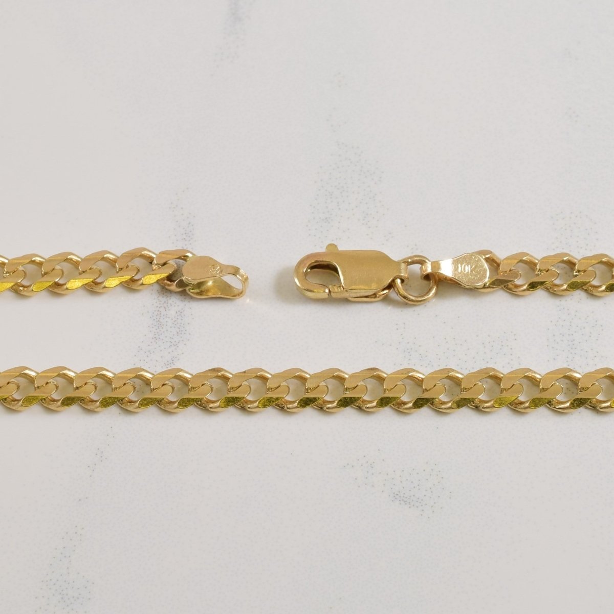 10k Yellow Gold Cuban Chain | 18" | - 100 Ways