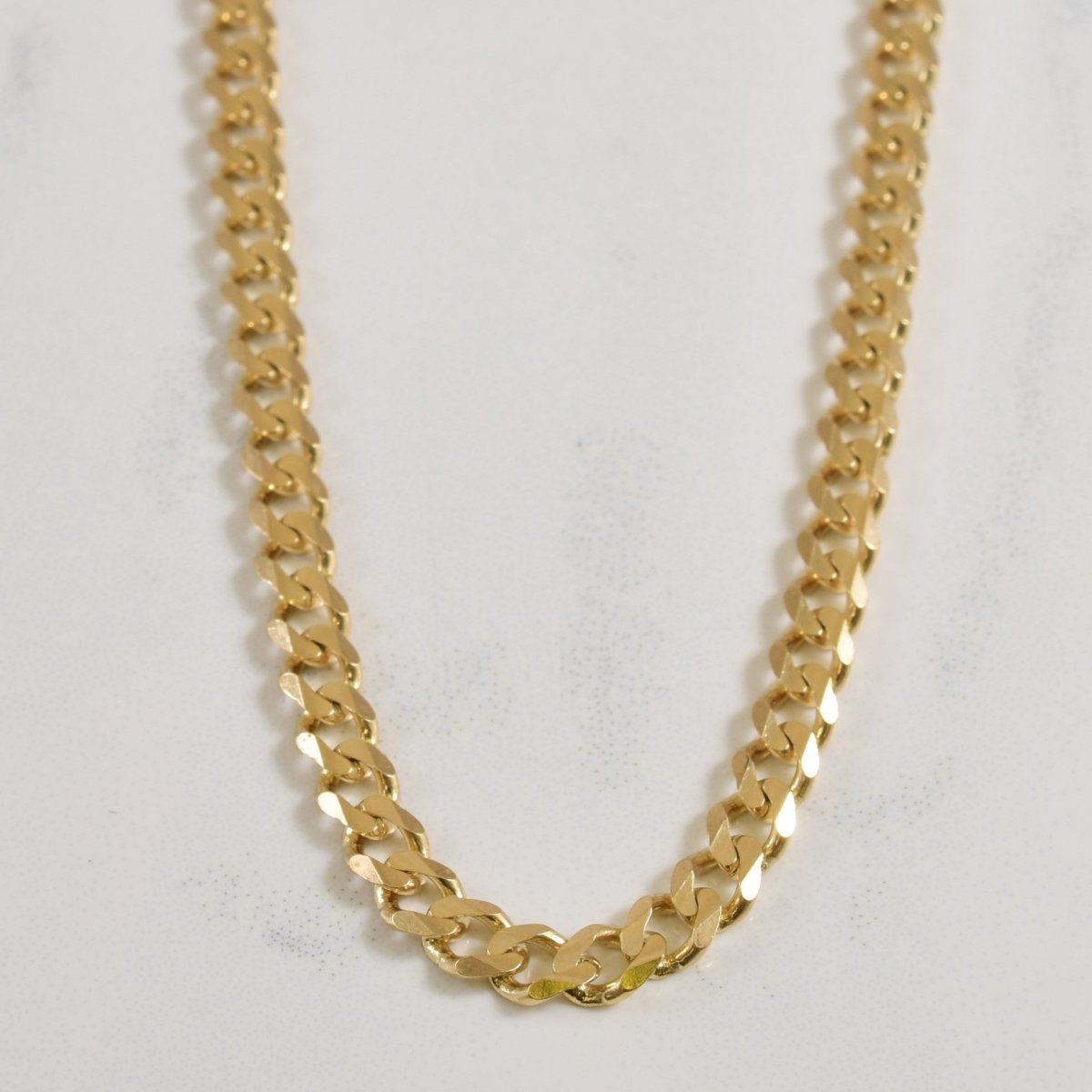 10k Yellow Gold Cuban Chain | 18" | - 100 Ways