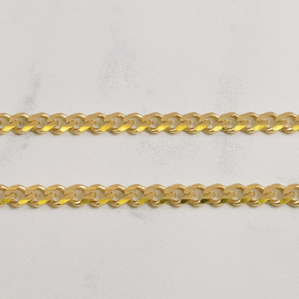 10k Yellow Gold Cuban Chain | 18