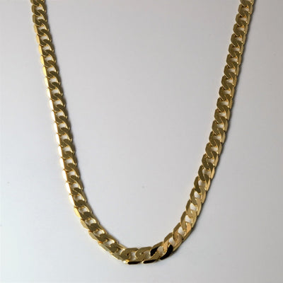 10k Yellow Gold Cuban Chain | 22
