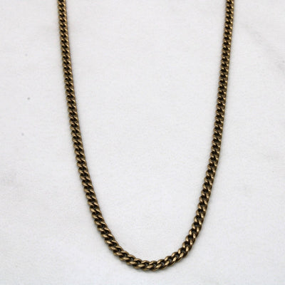 10k Yellow Gold Cuban Chain | 22