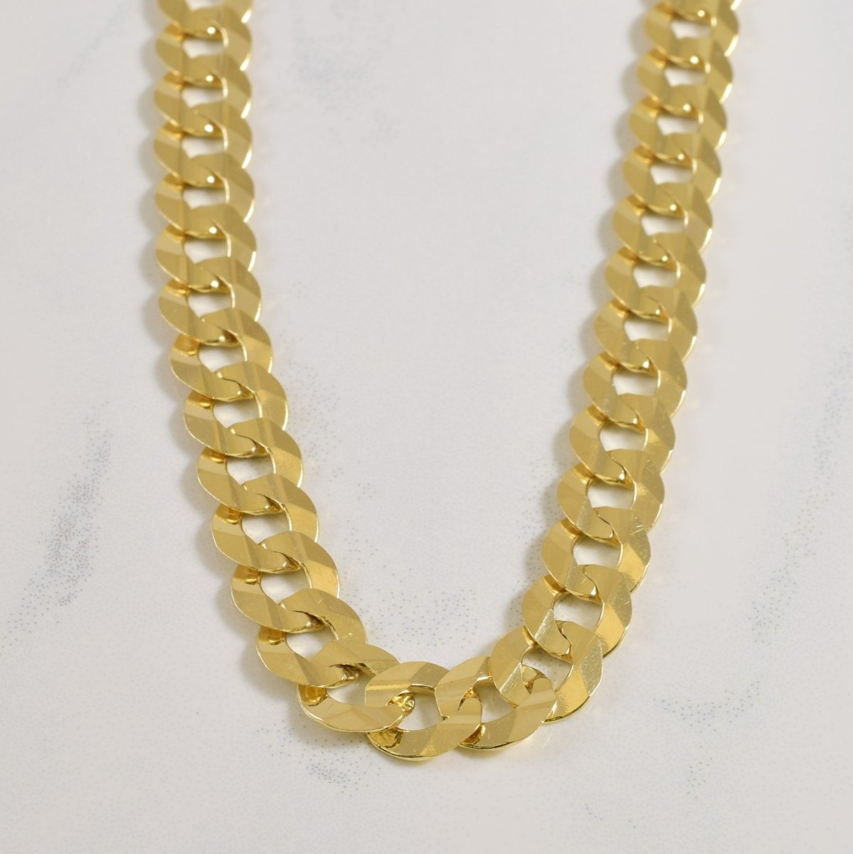 10k Yellow Gold Cuban Chain | 26" | - 100 Ways