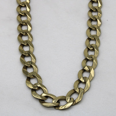 10k Yellow Gold Cuban Chain | 28