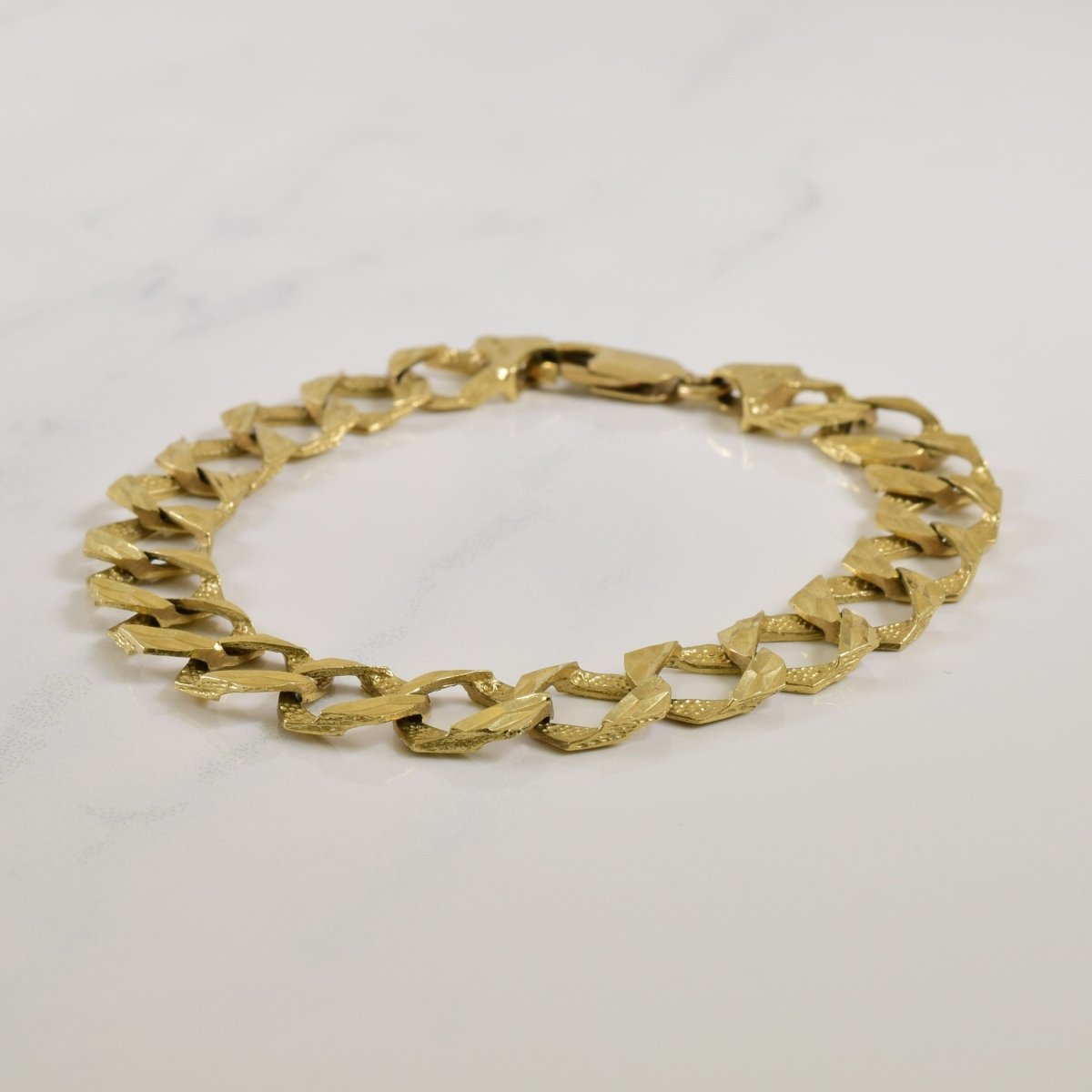 10k Yellow Gold Cuban Link Bracelet | 7.00" | - 100 Ways