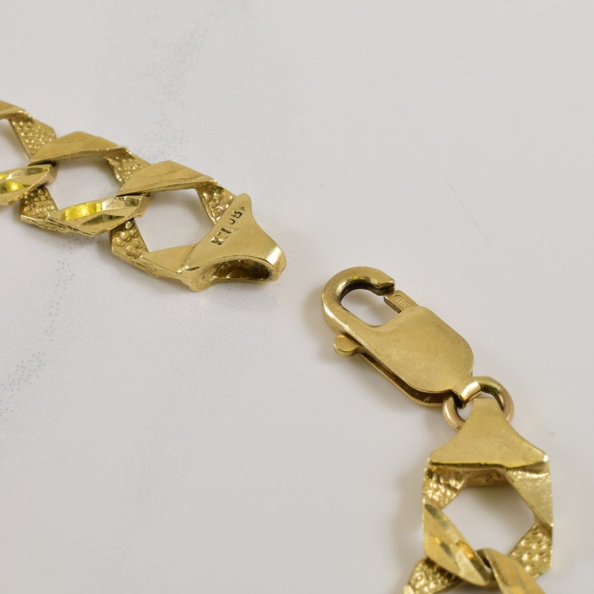 10k Yellow Gold Cuban Link Bracelet | 7.00" | - 100 Ways