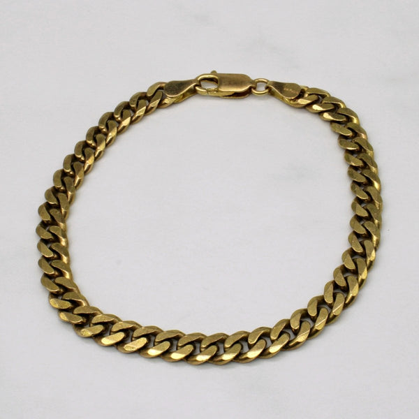 10k Yellow Gold Cuban Link Bracelet | 8