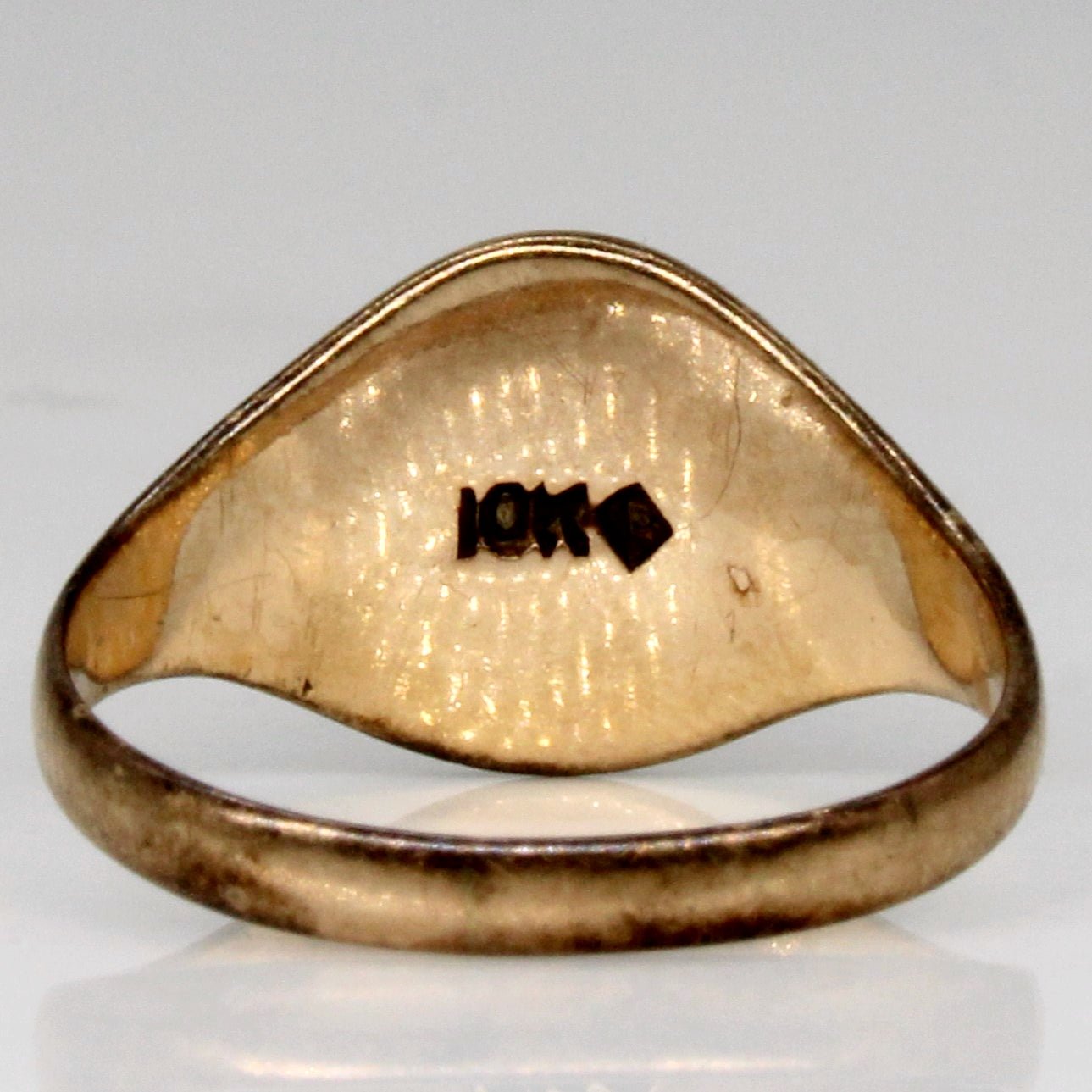 10k Yellow Gold 'D' Initial Ring | SZ 3.25 | - 100 Ways