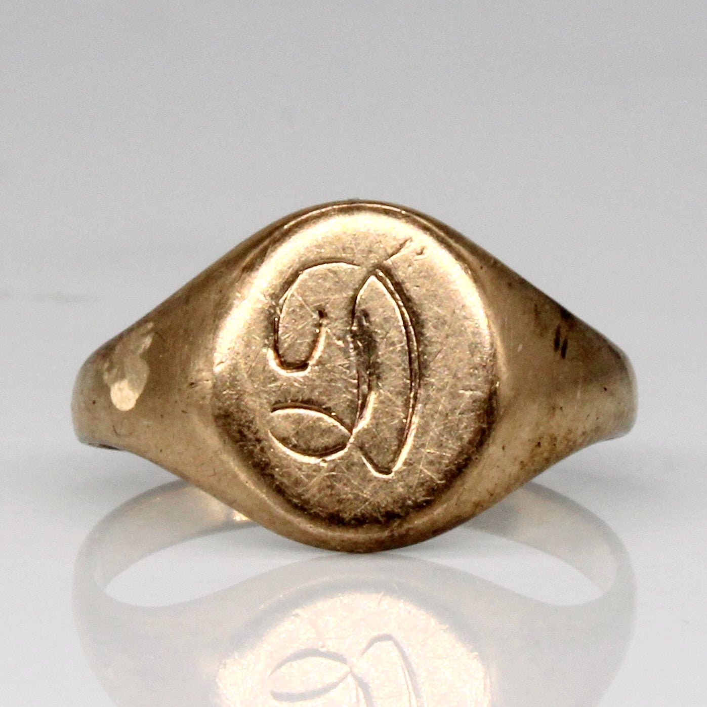 10k Yellow Gold 'D' Initial Ring | SZ 3.25 | - 100 Ways