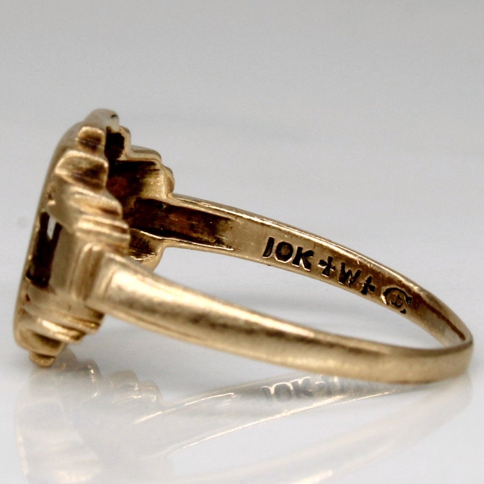 10k Yellow Gold 'L' Signet Ring | SZ 6 | - 100 Ways