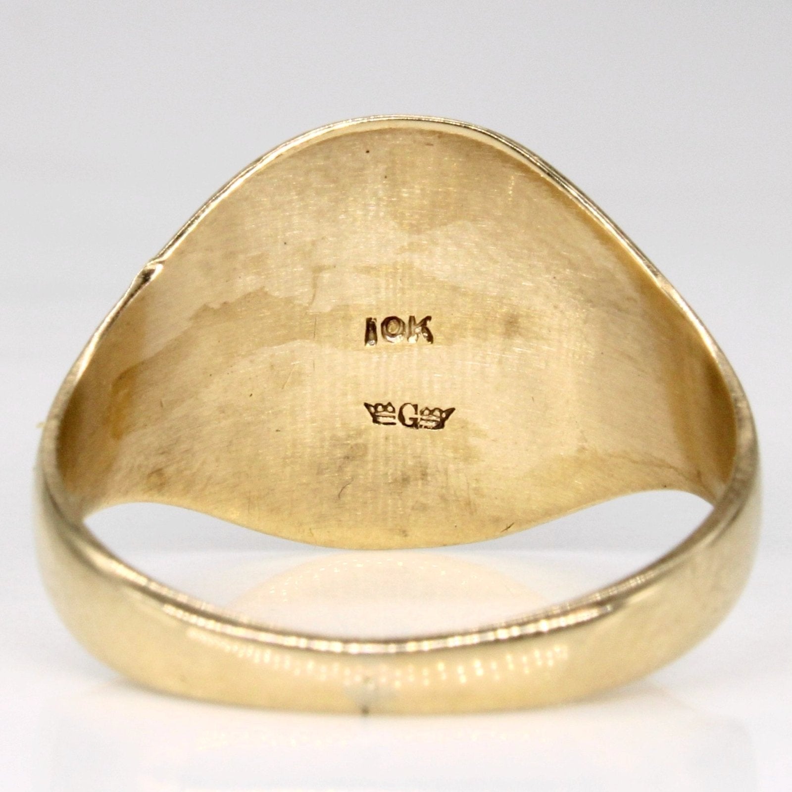 10k Yellow Gold 'R.B.G.' Signet Ring | SZ 8 | - 100 Ways