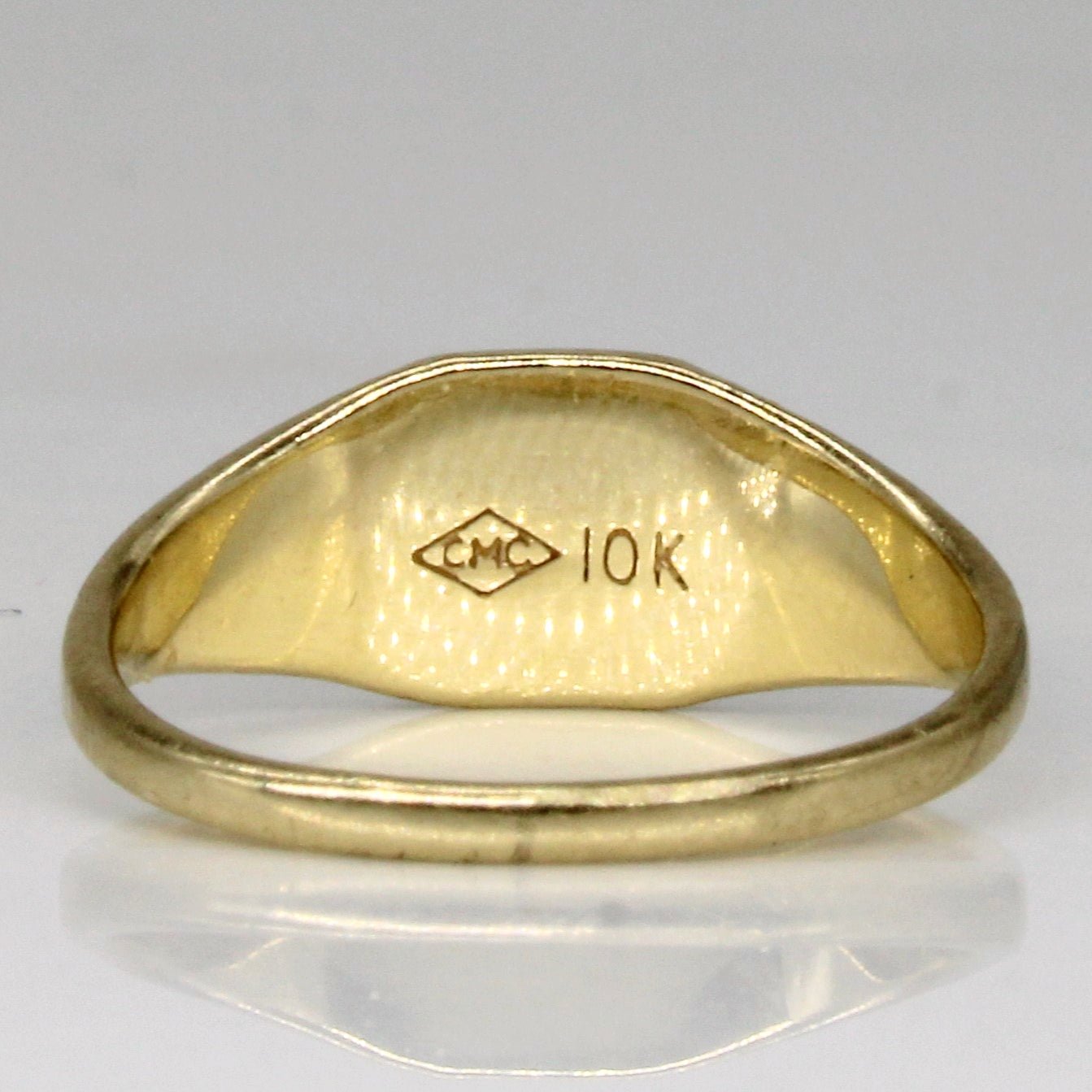 10k Yellow Gold 'S' Initial Ring | SZ 4 | - 100 Ways