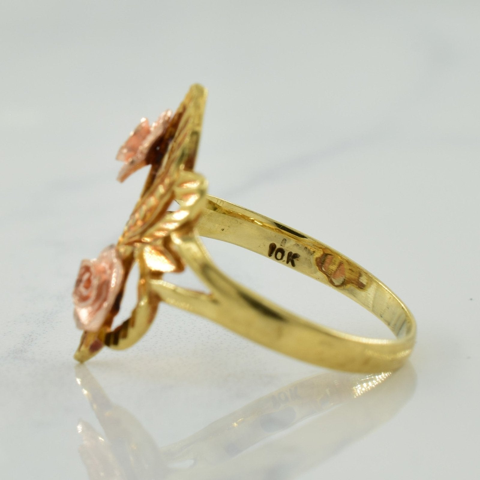 10k Yellow & Rose Gold Cocktail Ring | SZ 6.5 | - 100 Ways