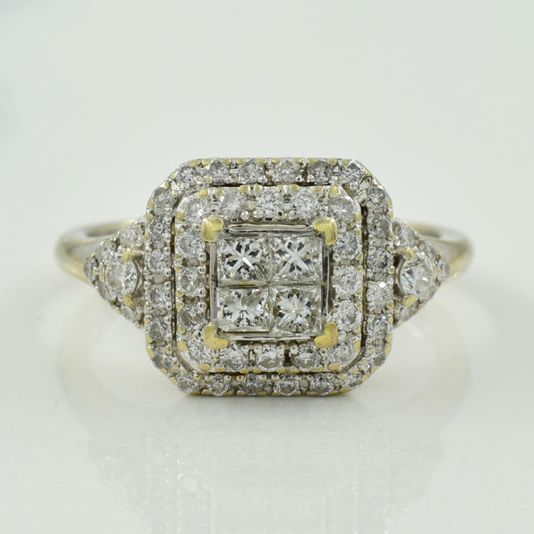 Diamond Halo Ring | 0.80ctw | SZ 6.75 |