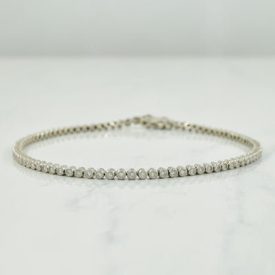Platinum Diamond Bracelet | 1.00ctw | 7.25
