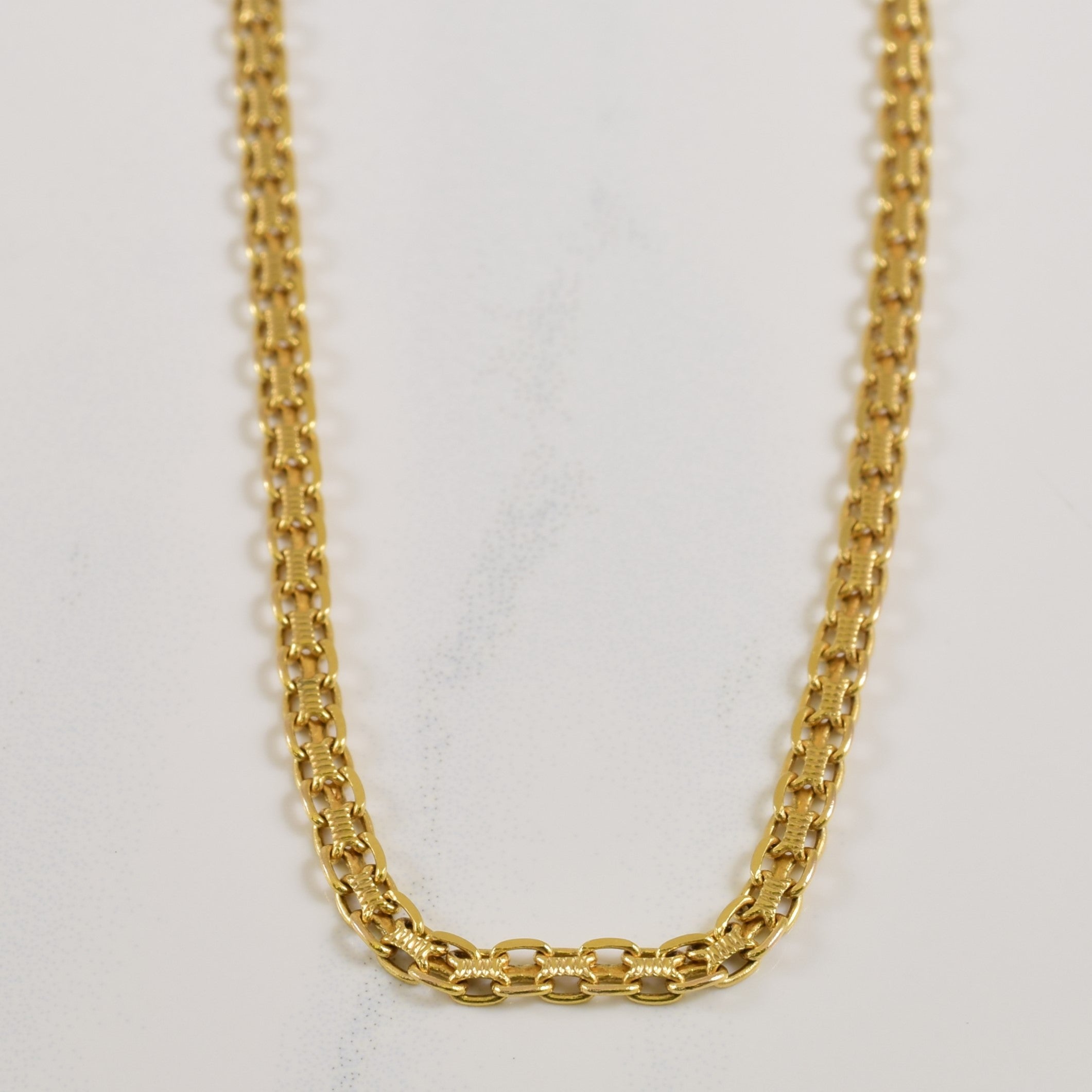 14k Yellow Gold Bismarck Chain | 22" |