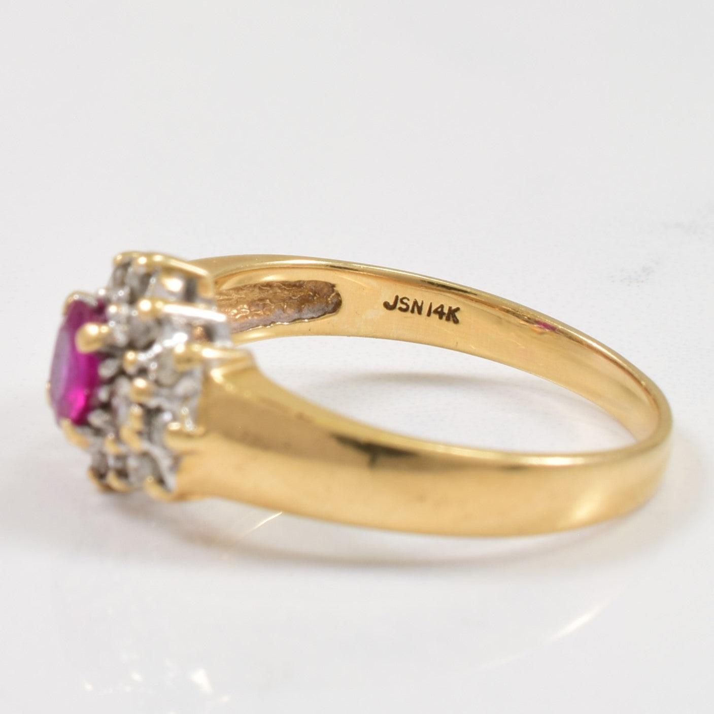 Ruby & Diamond Ring | 0.44ct, 0.16ctw | SZ 6.75 |