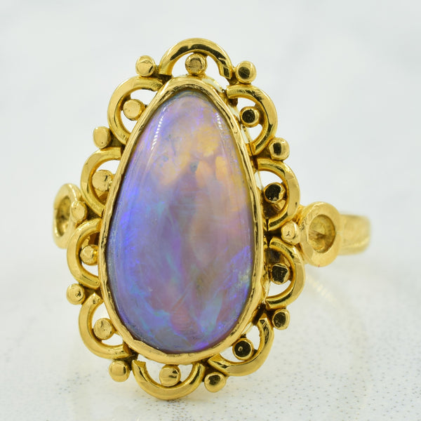 Grey Opal Cocktail Ring | 2.70ct | SZ 4.75 |