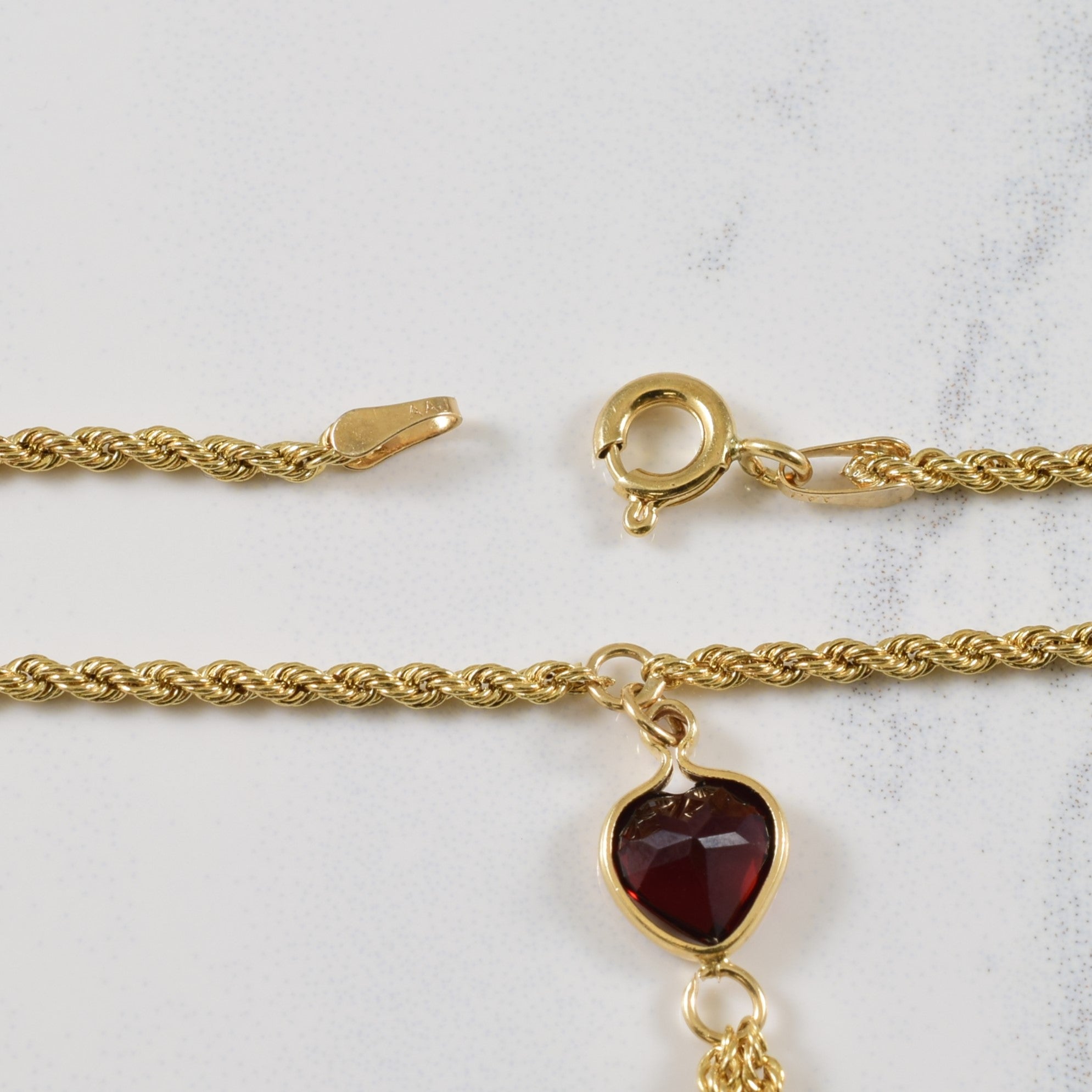 Garnet Necklace | 1.50ctw | 17.5