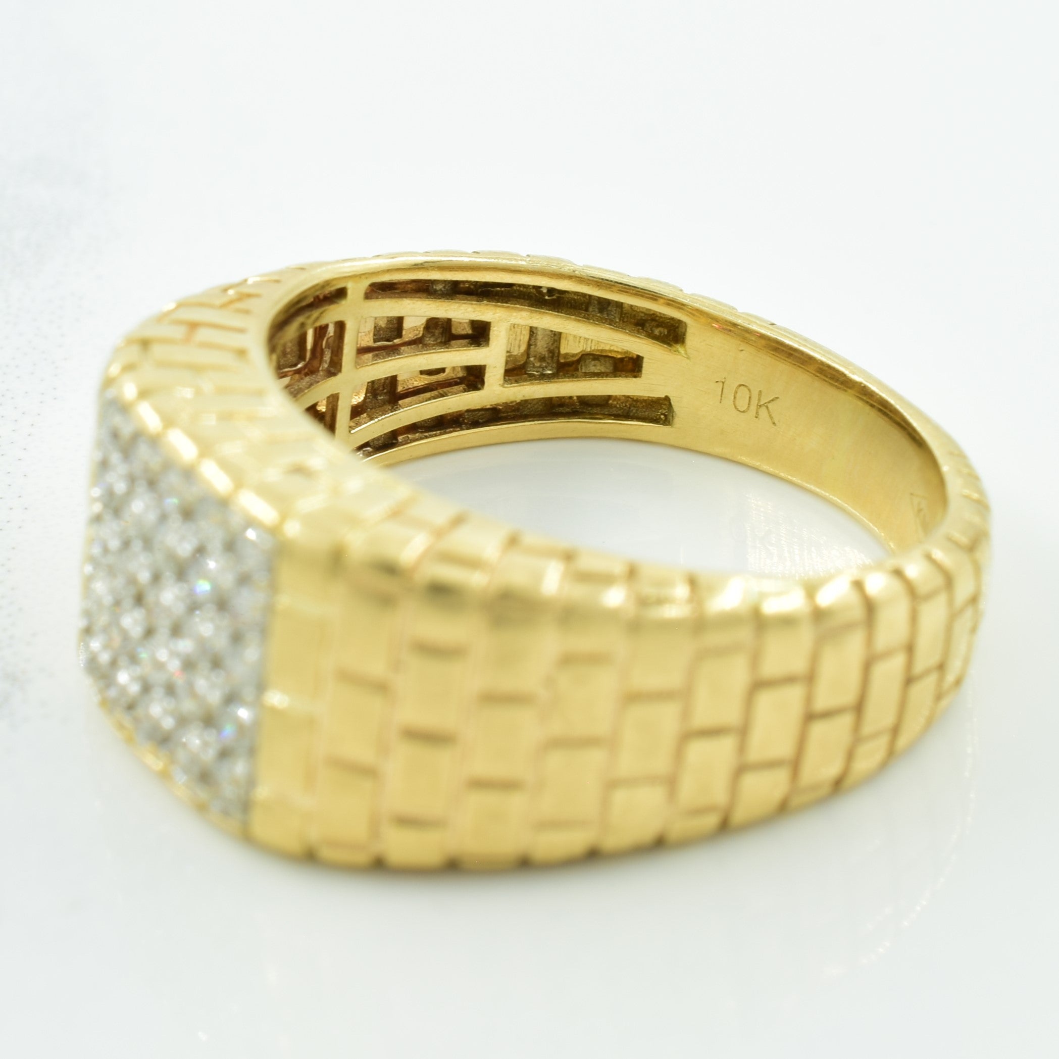 Diamond Grid Ring | 0.31ctw | SZ 9 |