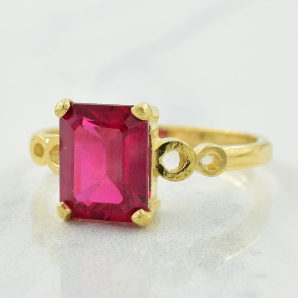 Synthetic Ruby Ring | 3.00ct | SZ 8 |