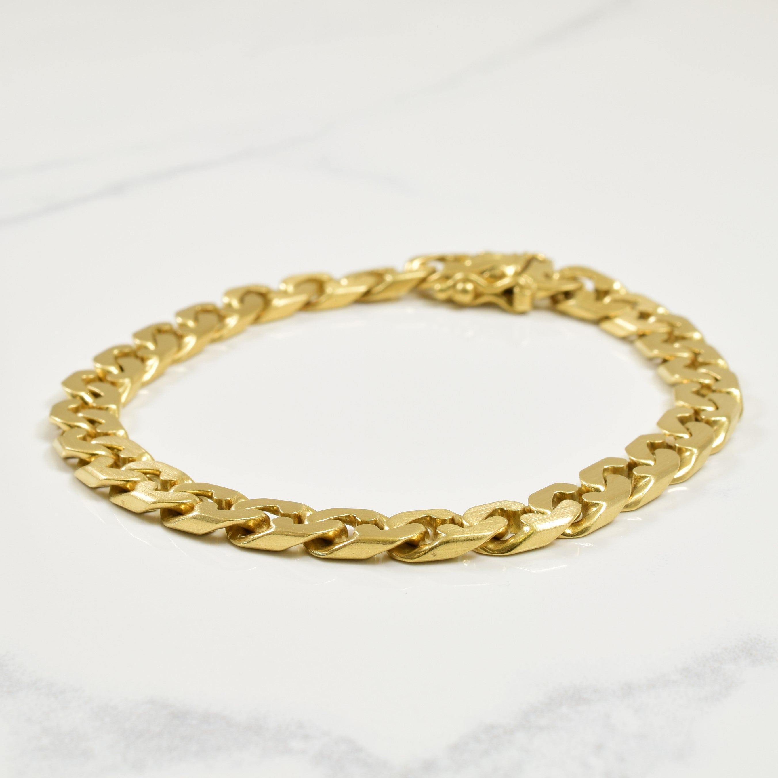 18k Yellow Gold Cuban Link Bracelet | 7" |
