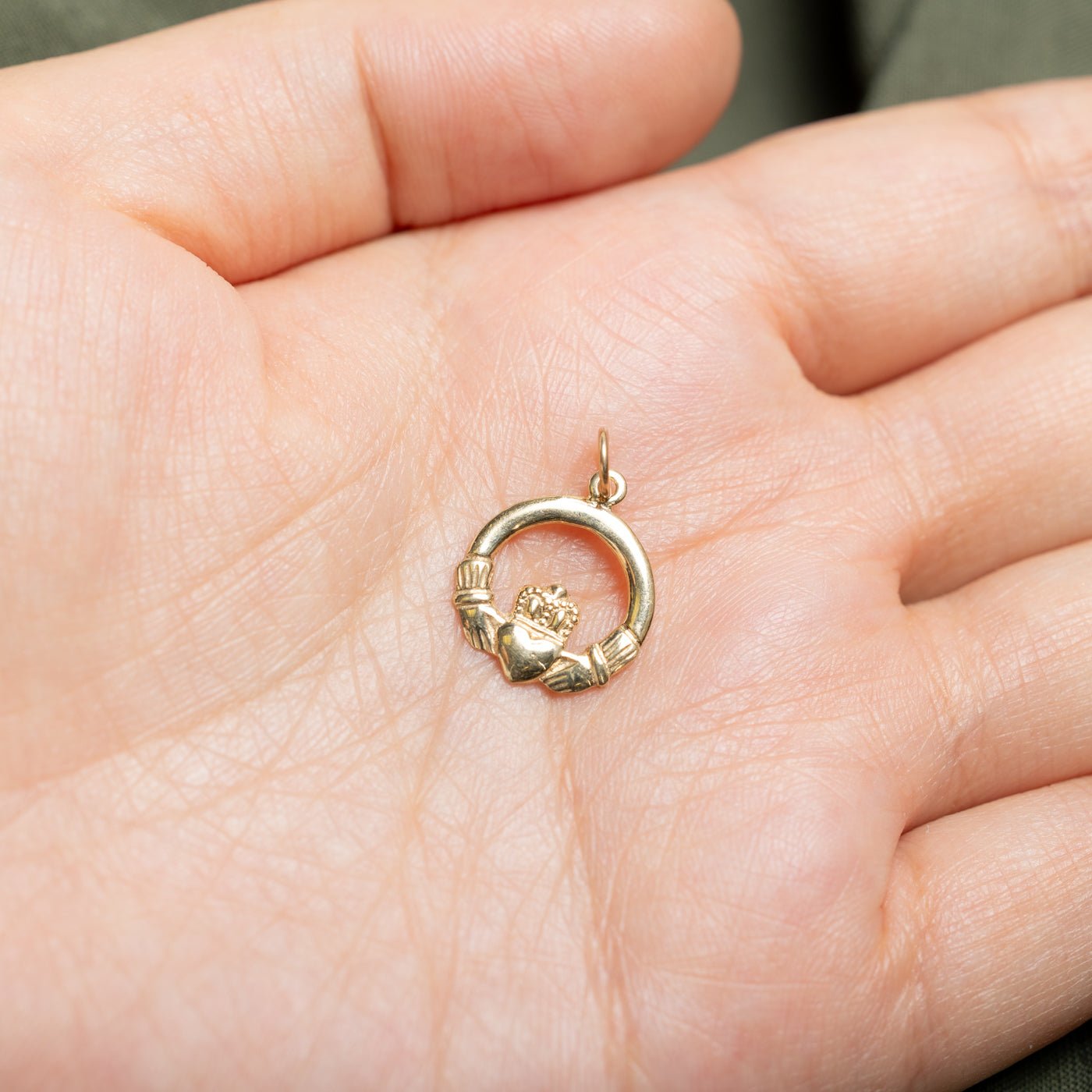 1987 Dublin Yellow Gold Claddagh Charm