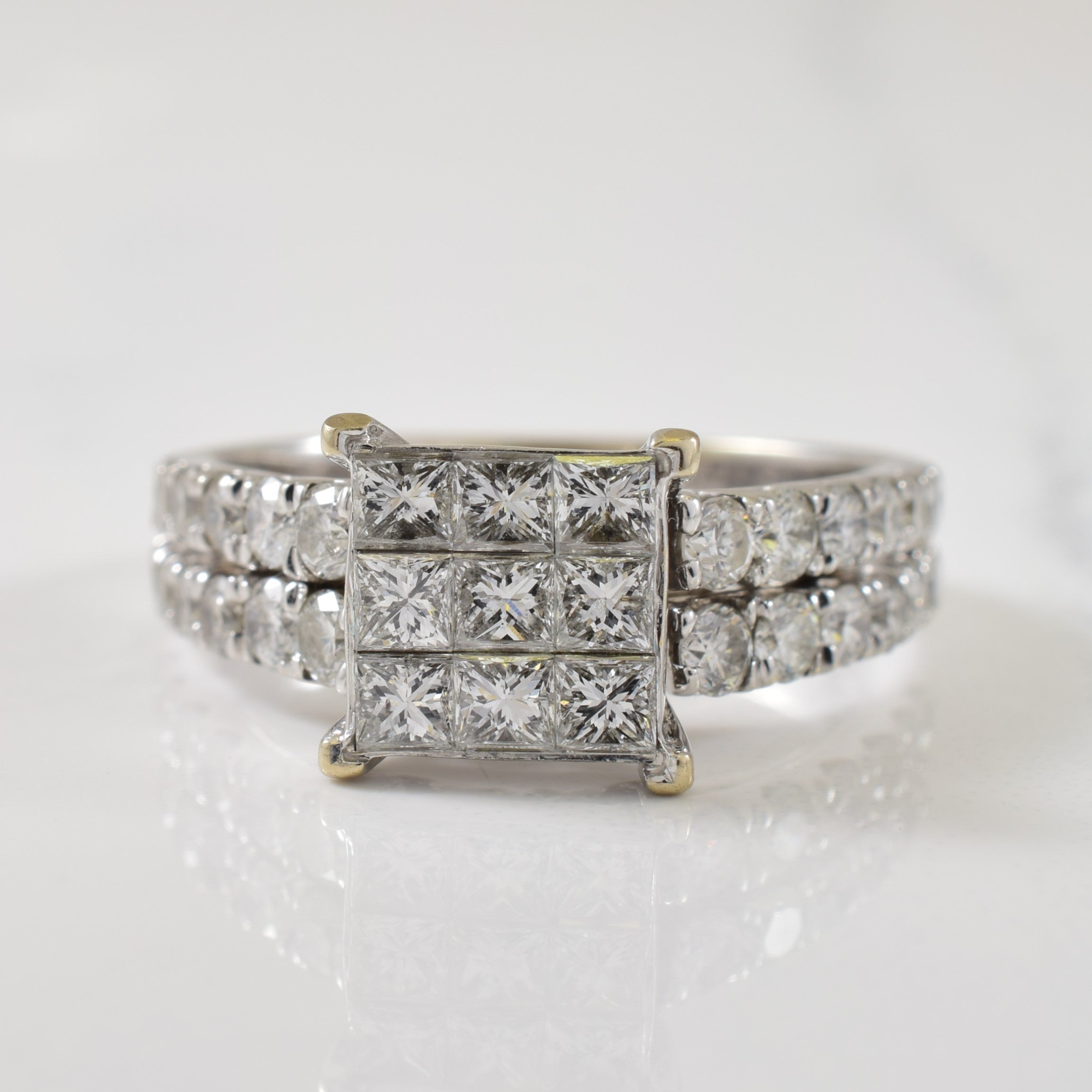 Cathedral Diamond Ring | 1.68ctw | SZ 7 |