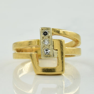 Vertical Diamond Ring | 0.05ctw | SZ 3.25 |