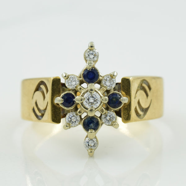Diamond & Sapphire Ring | 0.20ctw, 0.14ctw | SZ 9.5 |