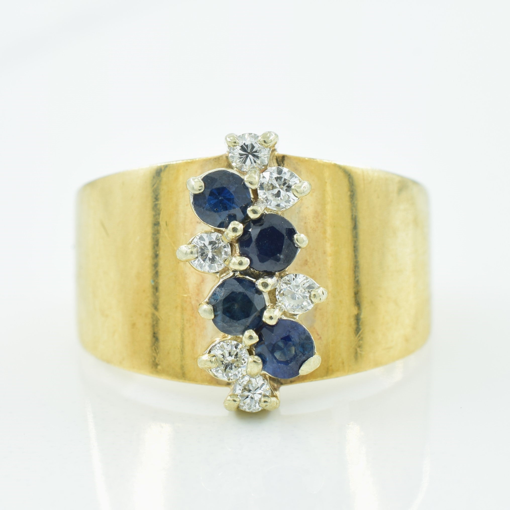 Sapphire & Diamond Ring | 0.40ctw, 0.09ctw | SZ 6.5 |