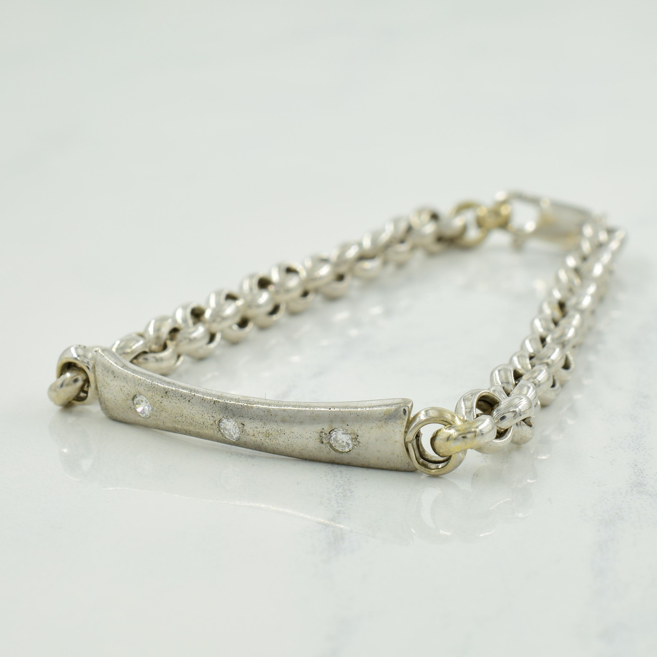 Three Stone Diamond Bracelet | 0.09ctw | 7" |