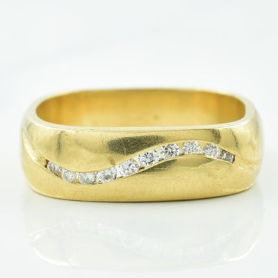 Channel Set Diamond Wave Ring | 0.20ctw | SZ 11 |
