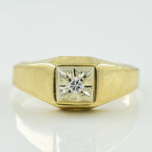 Solitaire Diamond Ring | 0.05ct | SZ 8.75 |