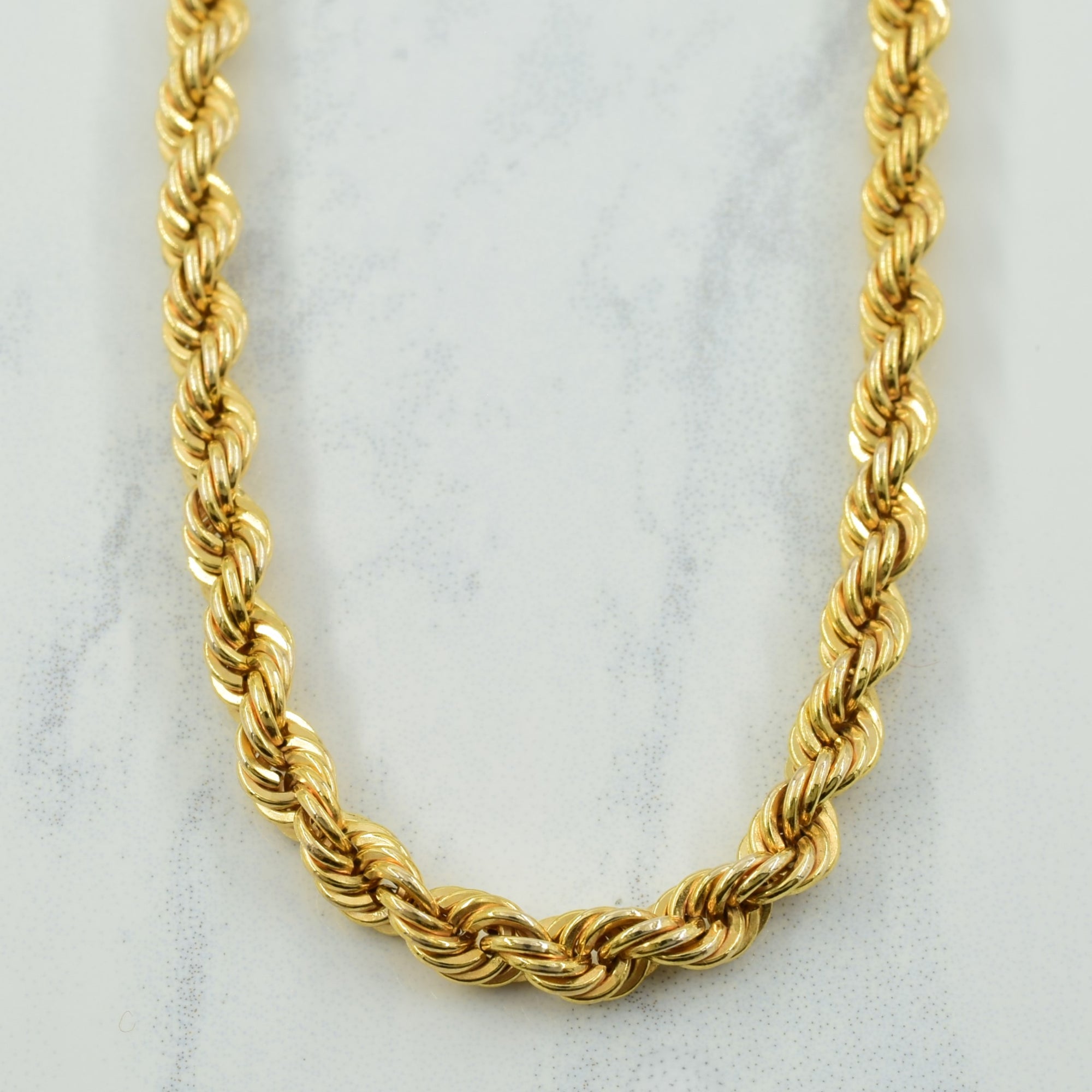 10k Yellow Gold Italian Hallmark Rope Chain | 24