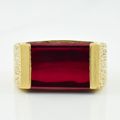 Synthetic Ruby Ring | 12.00ct | SZ 8.25 |