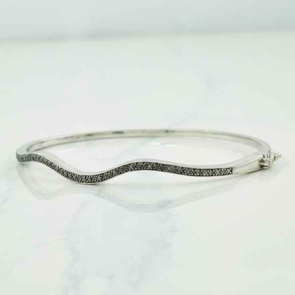 Sterling Silver Black Diamond Bracelet | 0.30ctw | 8