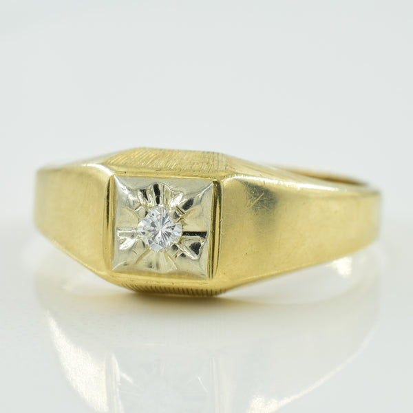 Solitaire Diamond Ring | 0.05ct | SZ 8.75 |