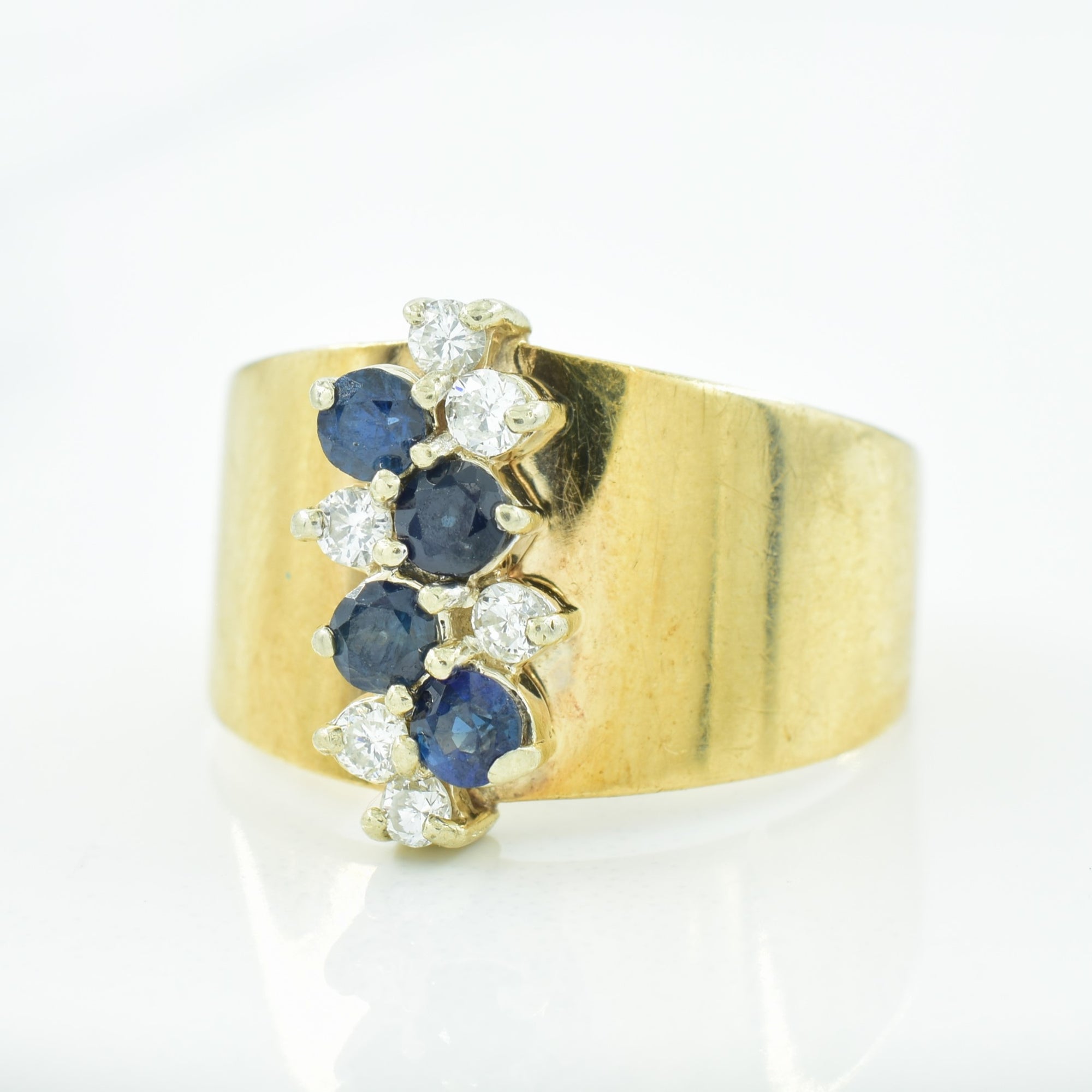Sapphire & Diamond Ring | 0.40ctw, 0.09ctw | SZ 6.5 |
