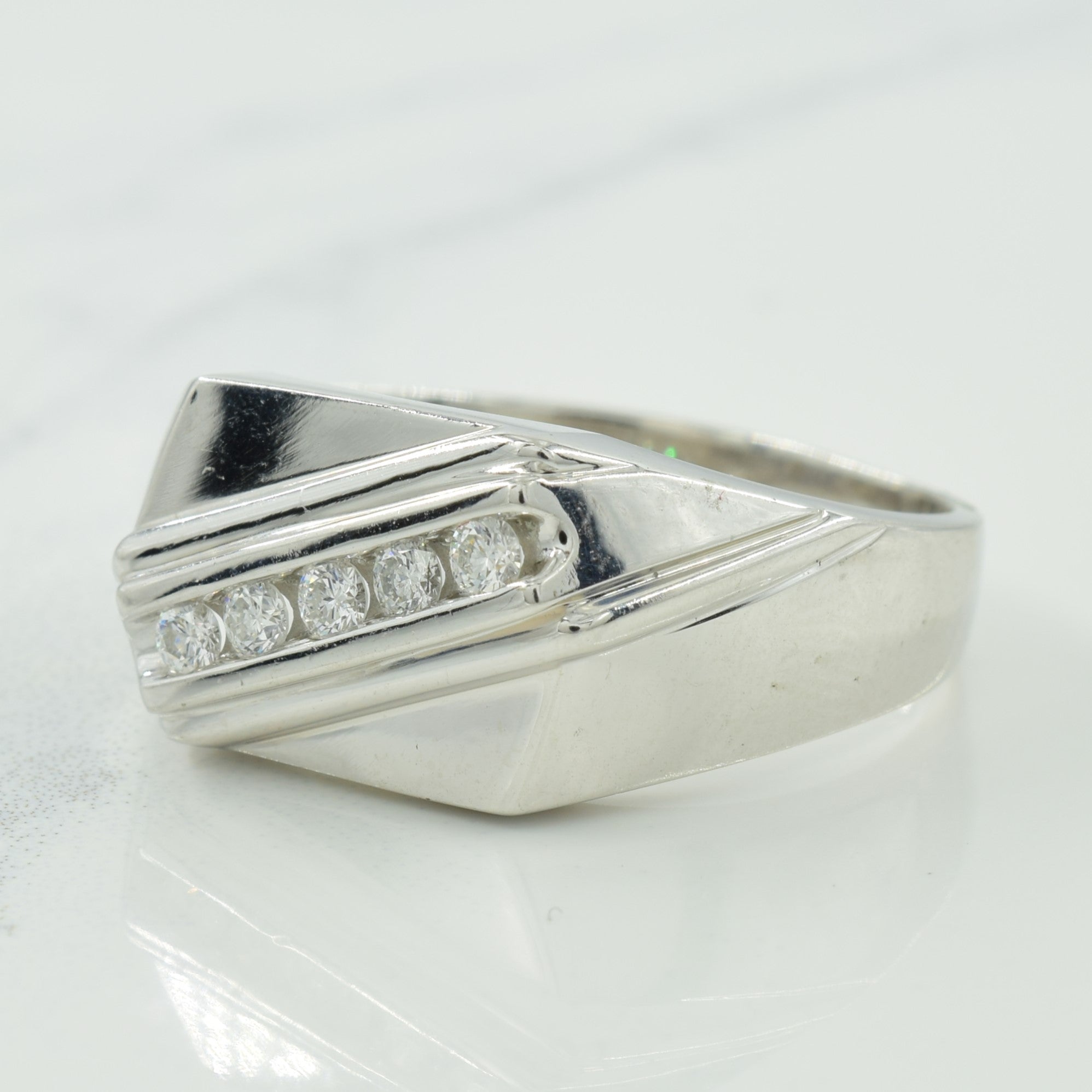 Channel Set Diamond Ring | 0.15ctw | SZ 11 |