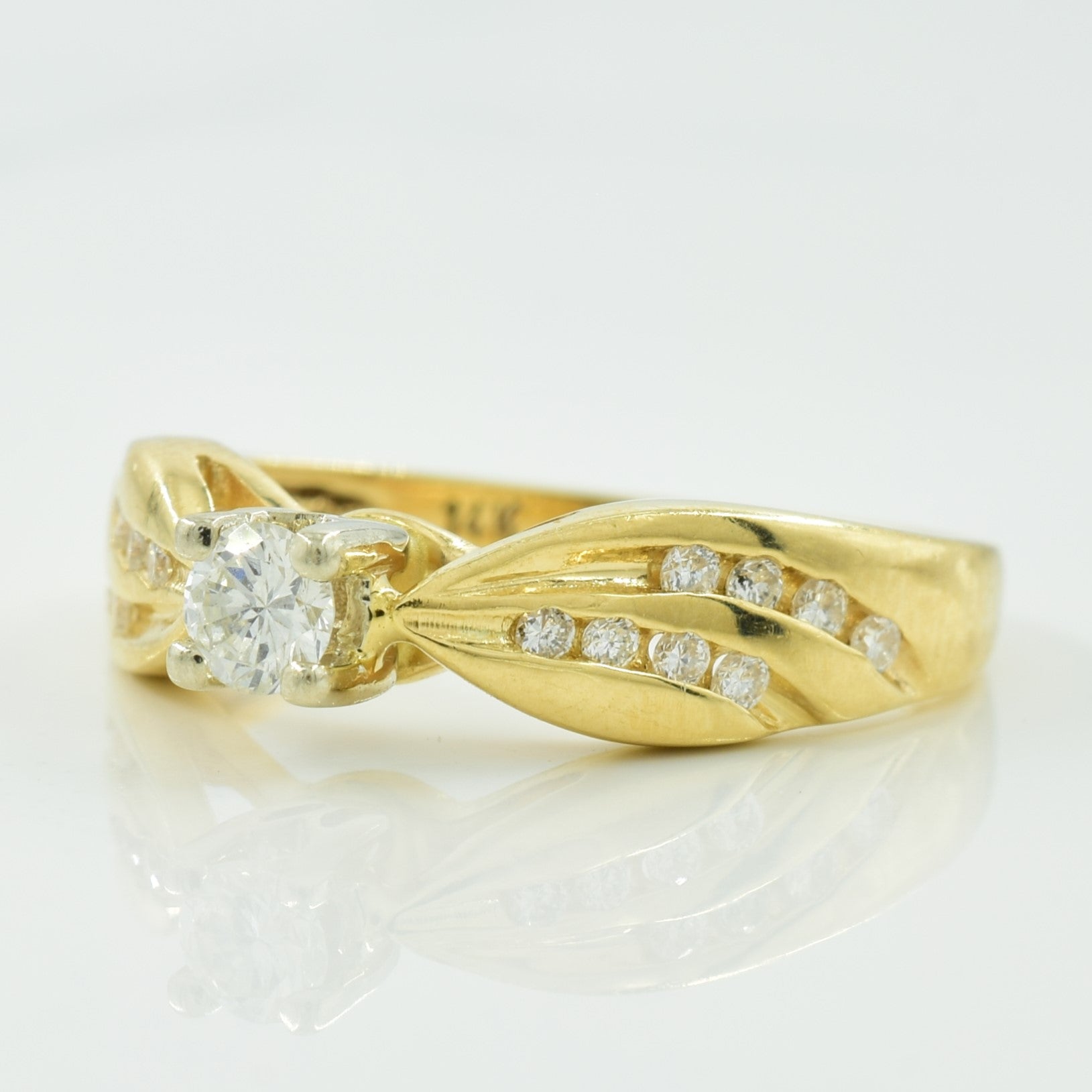 Diamond Tapered Band Ring | 0.24ctw | SZ 5.5 |