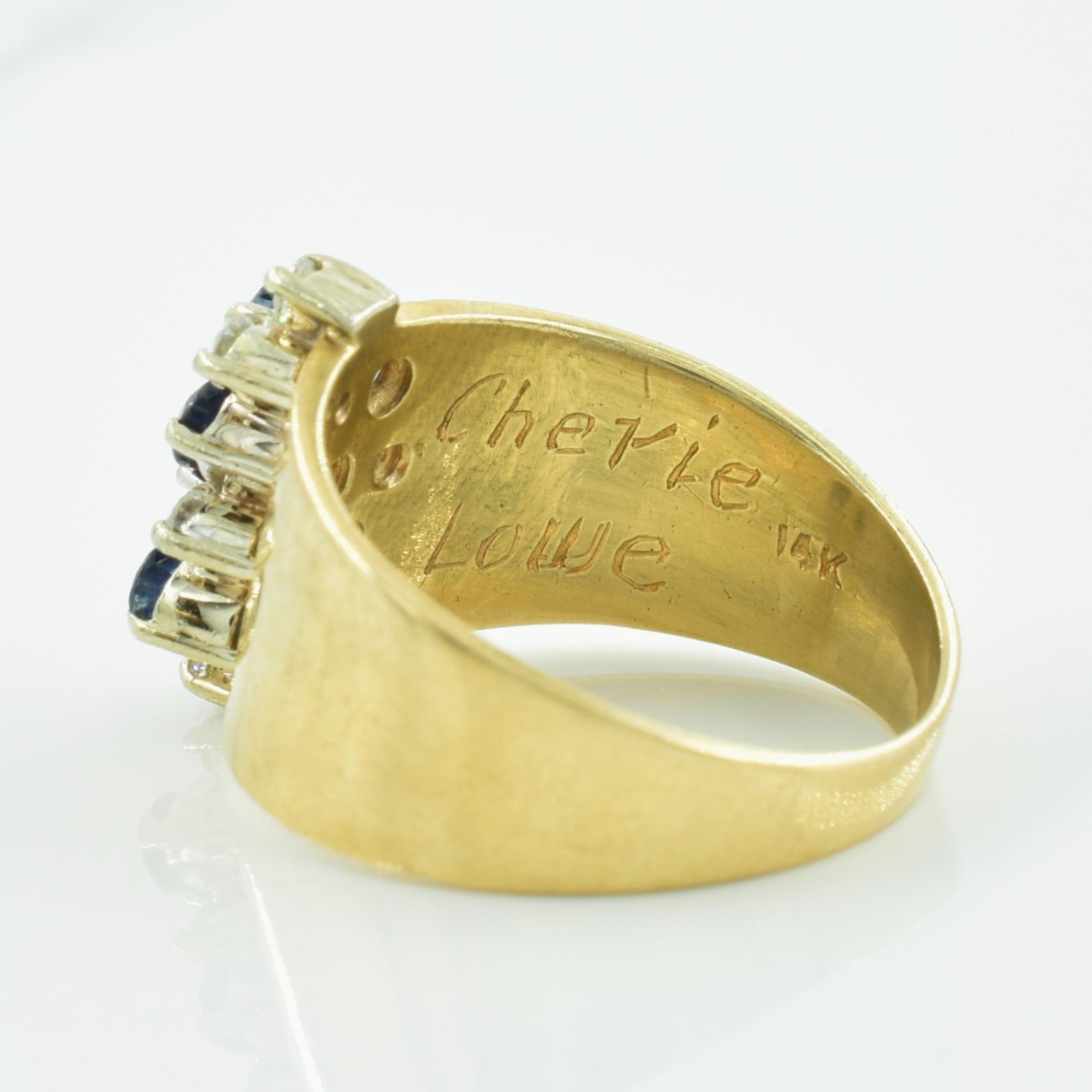 Sapphire & Diamond Ring | 0.40ctw, 0.09ctw | SZ 6.5 |