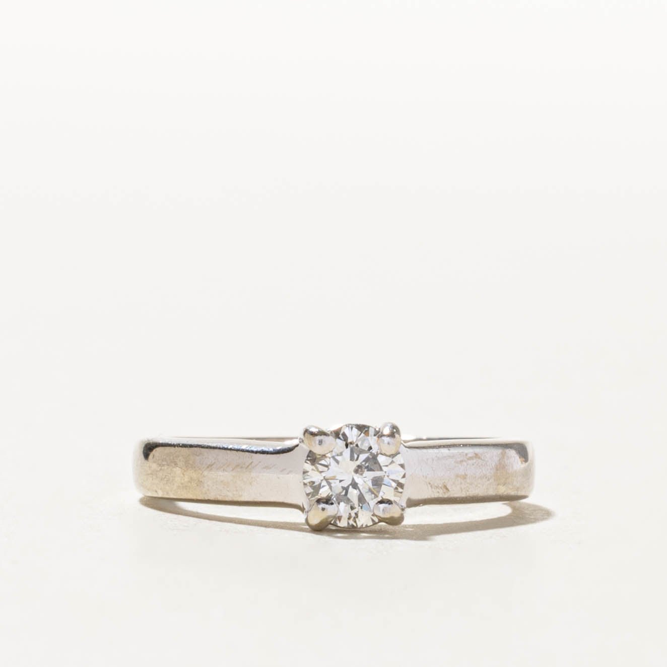 14k Solitaire Canadian Diamond Engagement Ring | 0.38ct | SZ 5