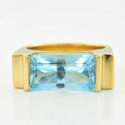 Blue Topaz Ring | 7.00ct | SZ 7 |